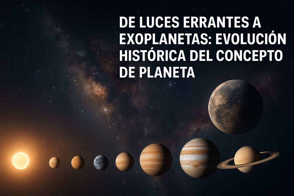 Imagen destacada: Evolución histórica de la concepción científica de los planetas